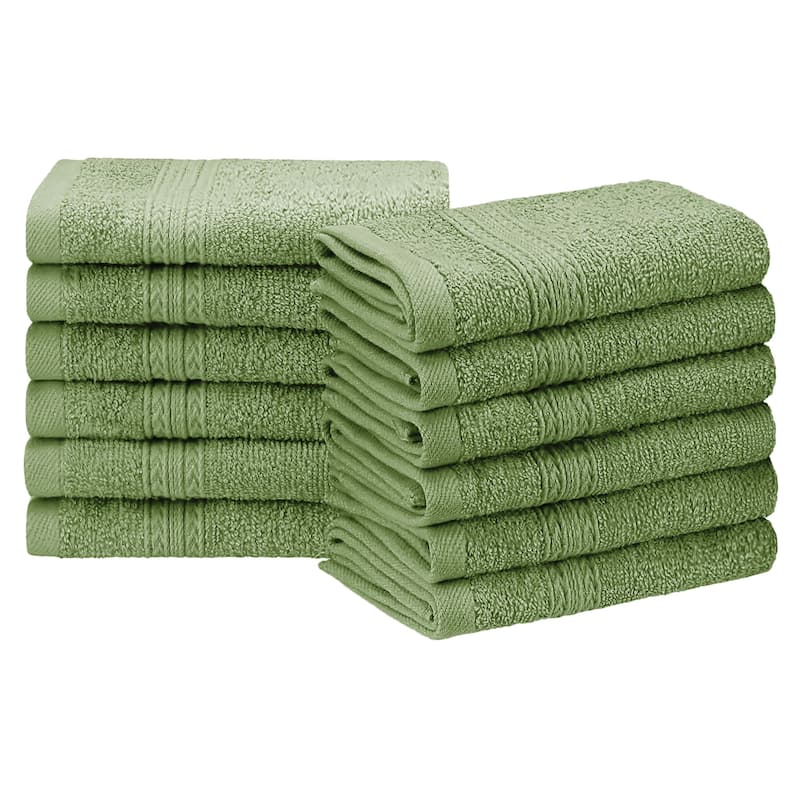 Eco-Friendly Sustainable Cotton Washcloth by Superior (Set of 12)