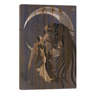 Stargazer Print On Wood by Nene Thomas - Multi-Color
