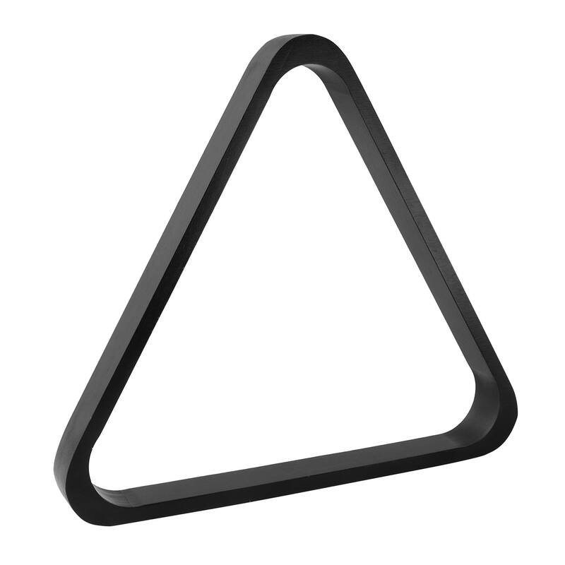 GSE™ Black Solid Wood Billiard 8-Ball Triangle/9-Ball Diamond Pool Ball Racks for 2-1/4" Pool Balls - 8-Ball Triangle Rack