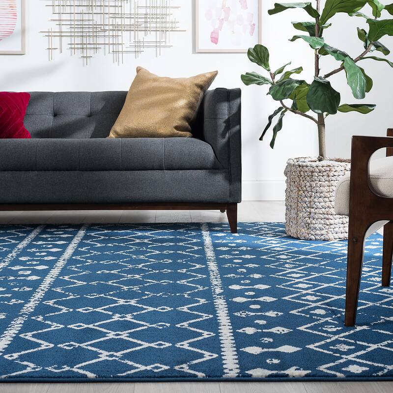 Jade Farmhouse Geometric Indoor Area Rug
