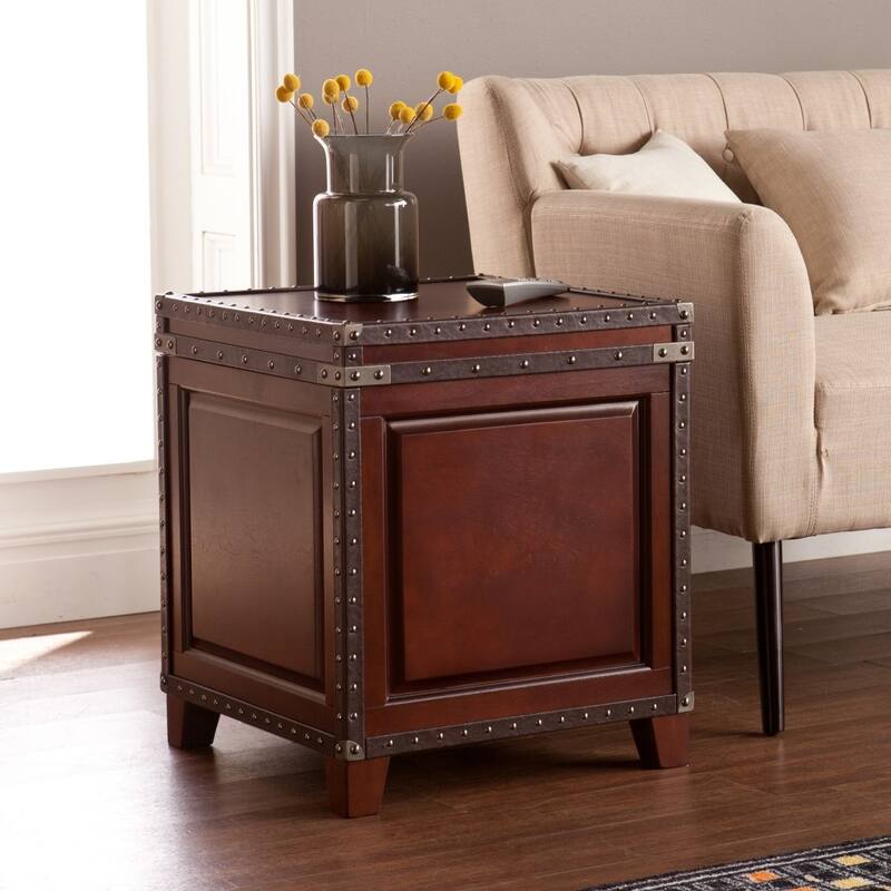 HomeRoots 24" Brown End Table - 20.5