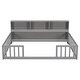 preview thumbnail 59 of 66, Wooden bed floor bed with bedside bookcase and shelves