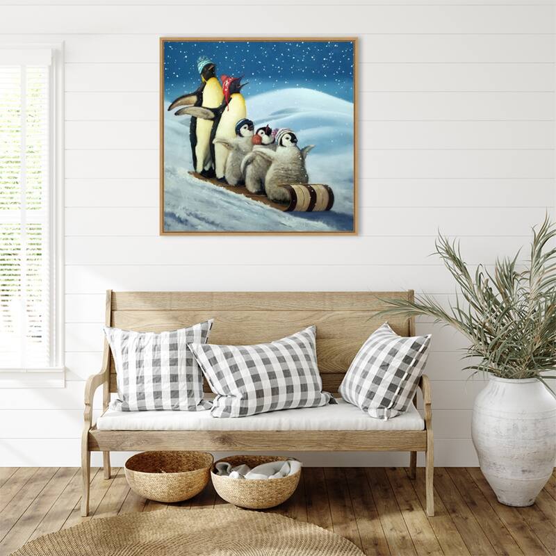 Sleigh Ride by Lucia Heffernan Framed Canvas Wall Art Print