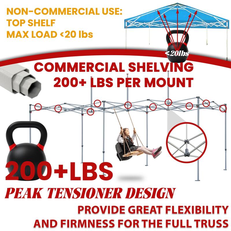 Tradesparker ez Pop-Up Canopy Tent Commercial Instant Shade