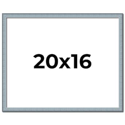 20x16 Frame Rustic Sky Blue Solid Wood Picture Frame | 0.75 Inch