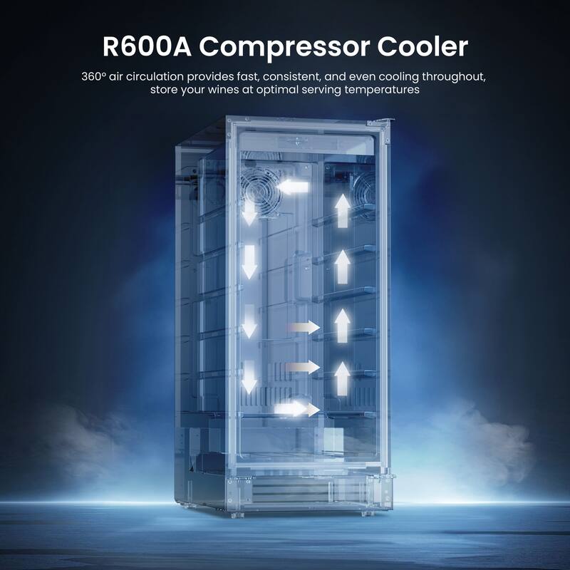 15 Inch Beverage Cooler Center 80 Can Built-in/Freestanding Beverage Refrigerator - 15 inch