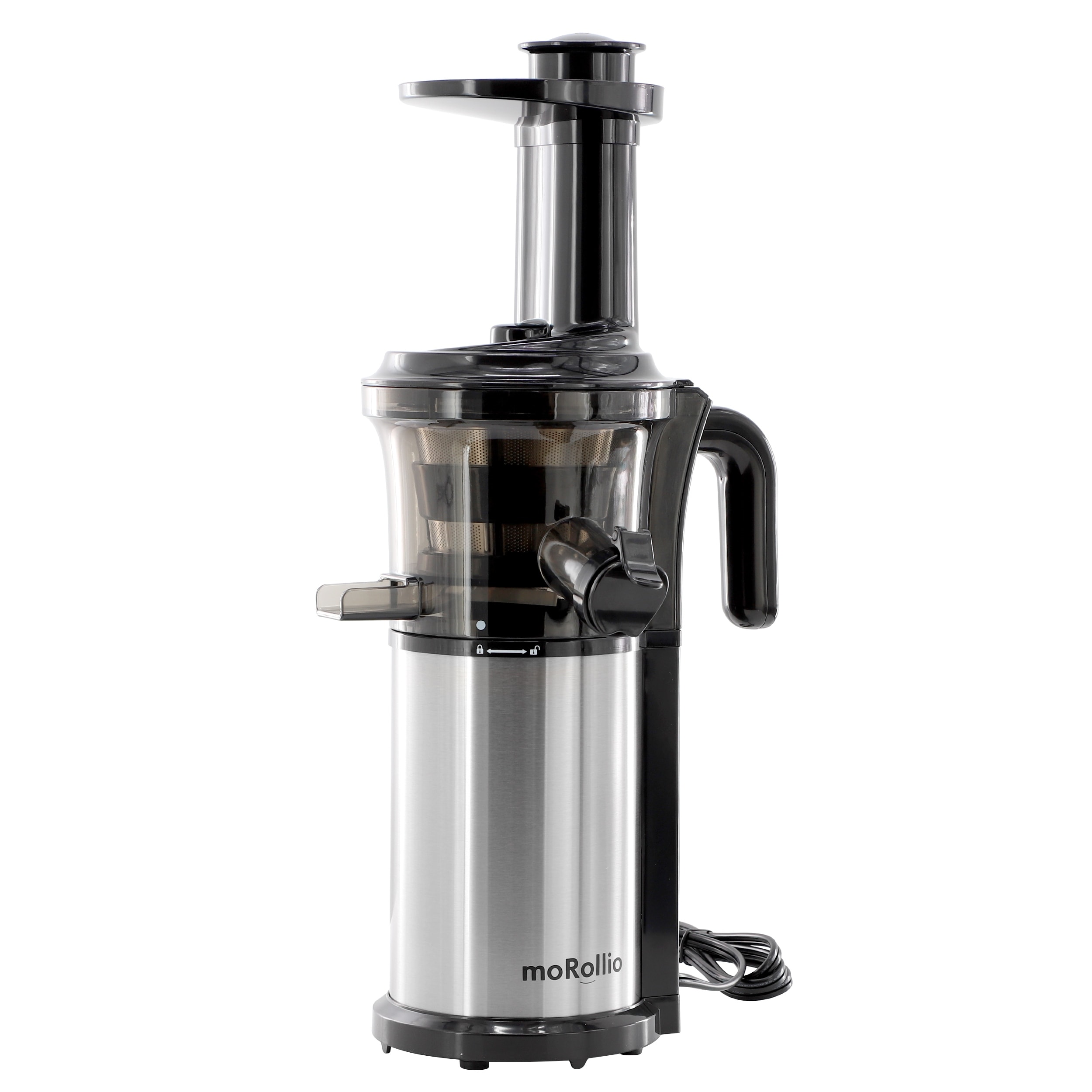 moRollio 200 Watt Masticating Slow Juicer for Vegetables and Fruit
