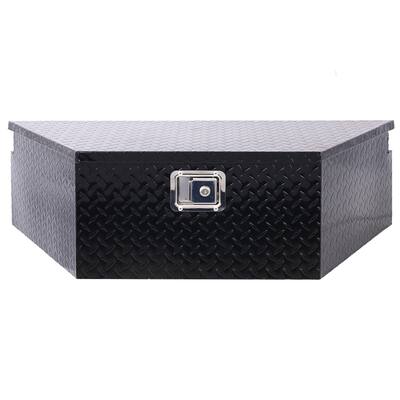 39"X16.5"X11.8" Black Aluminum Tool Box Outdoor Trailer Pickup Underbody Tool Storage with Lock Keys,Black