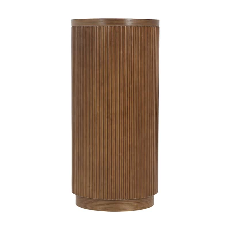 Slim Sofa Table with Open Shelf AND Elegant Wood Grain