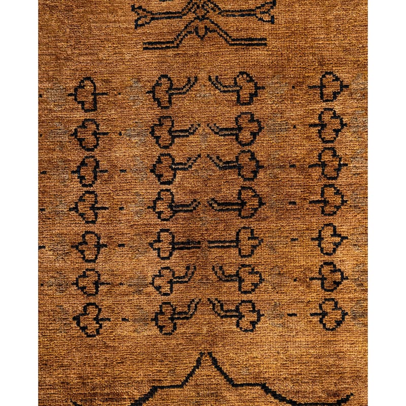 Overdyed One-of-a-Kind Hand-Knotted Area Rug - Brown - 5' 2" x 7' 10"