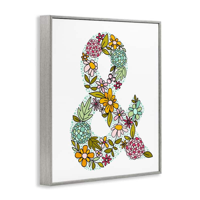 Stupell Hydrangea Florals Ampersand Framed Giclee Art Design By Mandy Ford Art + Illustration