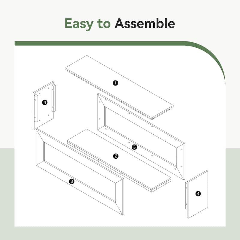 Solid Wood Entryway Bench, 47" Rustic Farmhouse Indoor Bench Seat with Storage Shelf for Entrance
