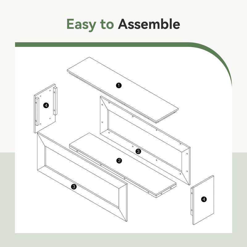 Solid Wood Entryway Bench with Storage Shelf for Entrance