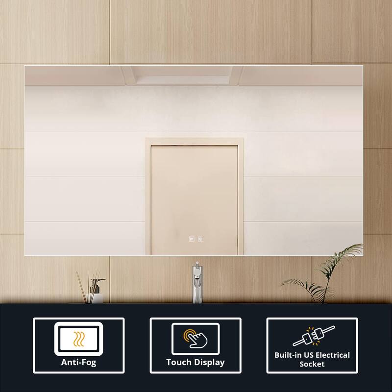 Vellum LED Bathroom Vanity Mirror - N/A