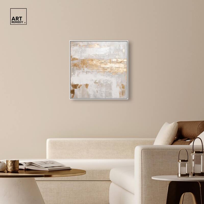 Melted Goldscape IV Canvas by Art Remedy