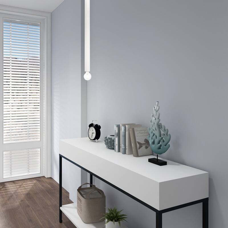 Livex Lighting 1 Light Mini Pendant, 49219-91 - 8.5" Sq. x 56" - 92" Adj. H