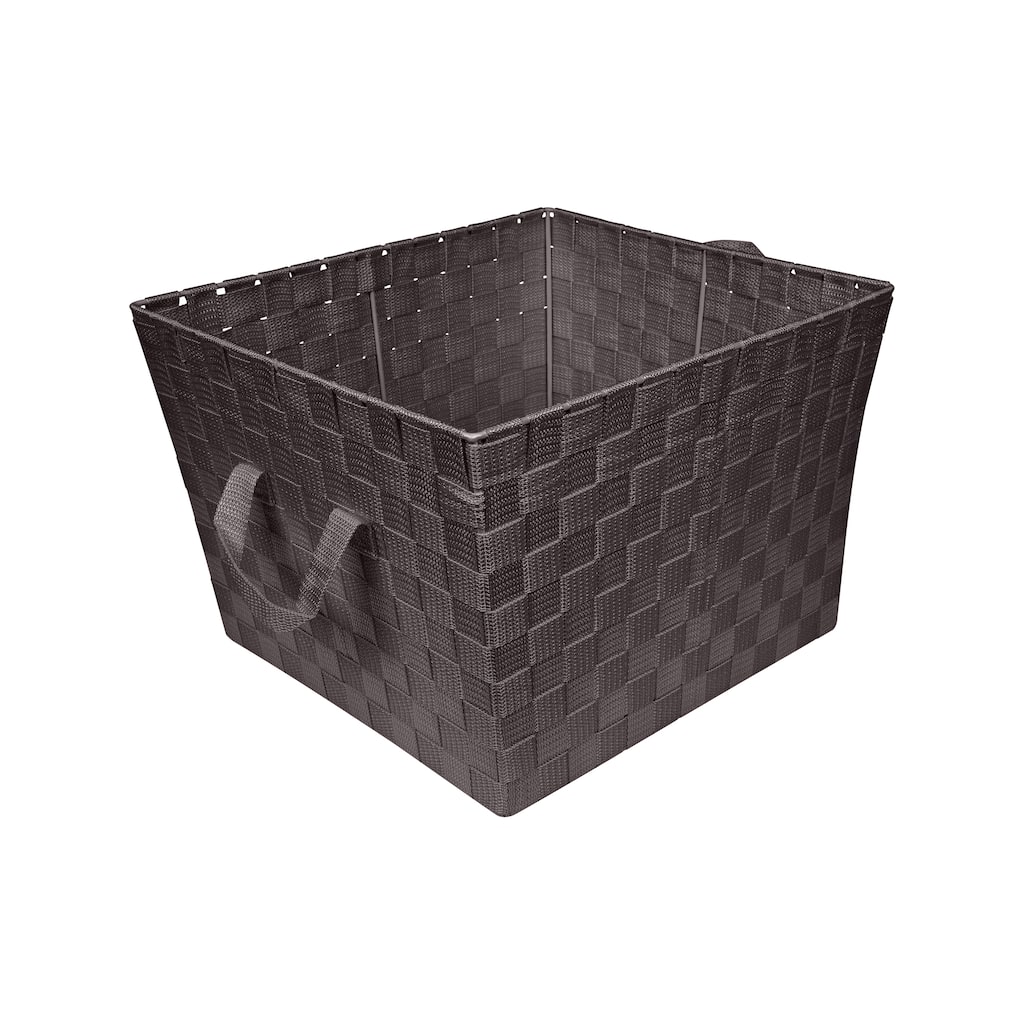 Simplify Large Woven Storage Bin in Chocolate - 13"x15"x10"