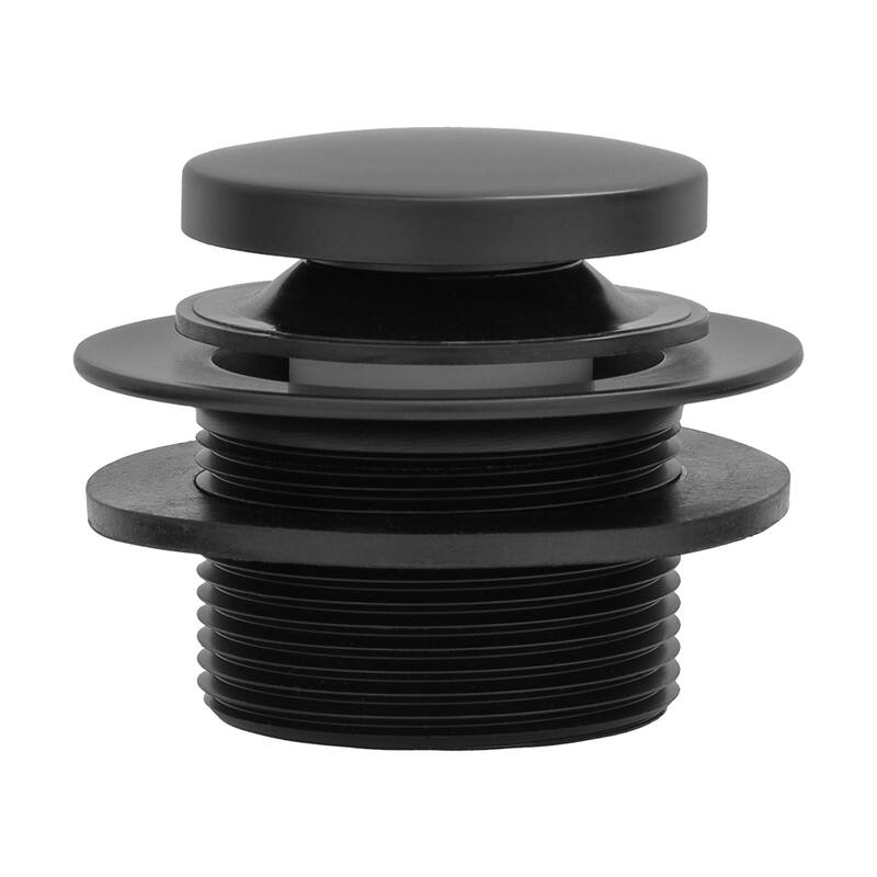 Tub Drain and Two-Hole Overflow Cover for Bath Tubs - Matte Black - YES