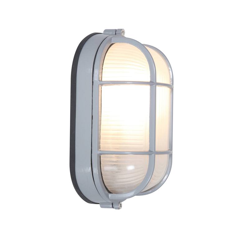 Access Lighting Nauticus Dual Mount - Wet Location Bulkhead - Satin Finish - Frosted Glass Shade - Incandescent