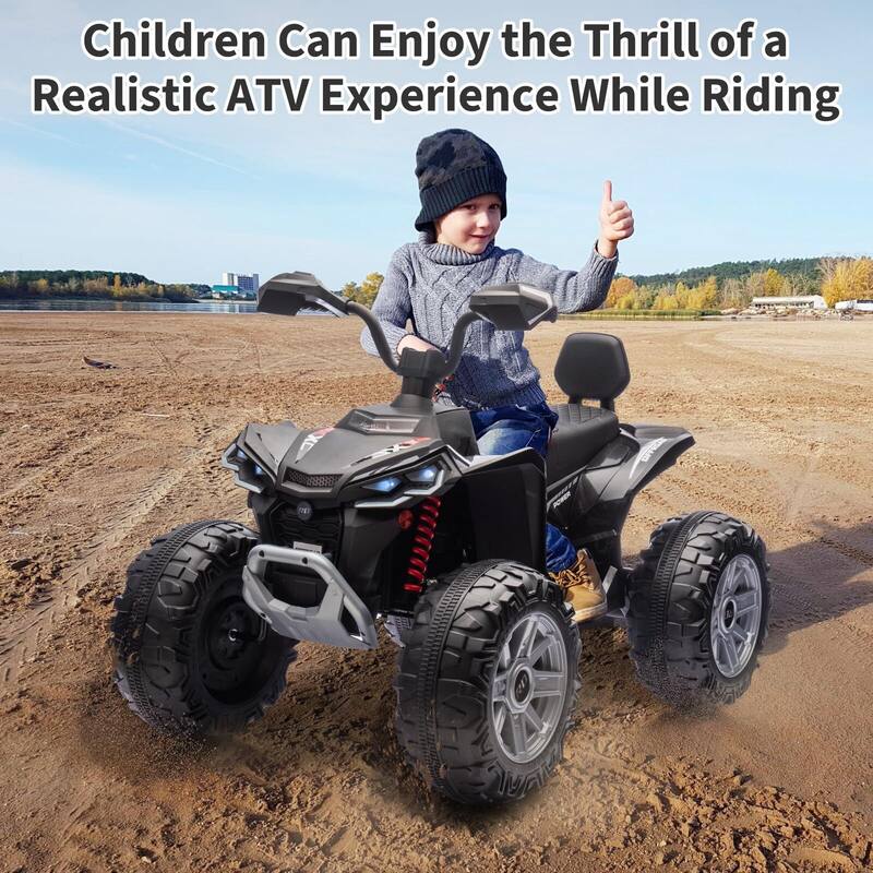24V Ride on ATV for Kids, 2 Seater Electric Quad Car