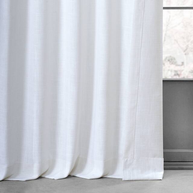 Heavy Faux Linen Single Curtain (1 Panel)