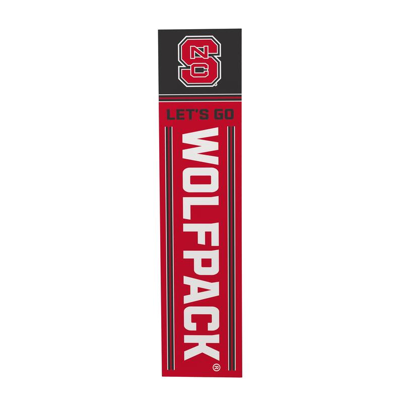 47" Double Sided Seasonal Porch Leaner, North Carolina State University - 47" x 11.25"
