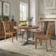 Option Oak Chairs w Antique Grey Table