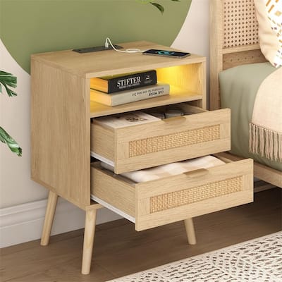 Nightstand with Charging Station