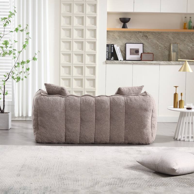 66.1''W Soft beanbag chair with high resilience foam