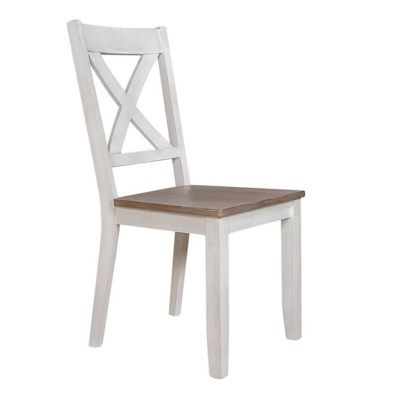 Lakeshore X Back Side Chair- White- Set of 2 (Set of 2)