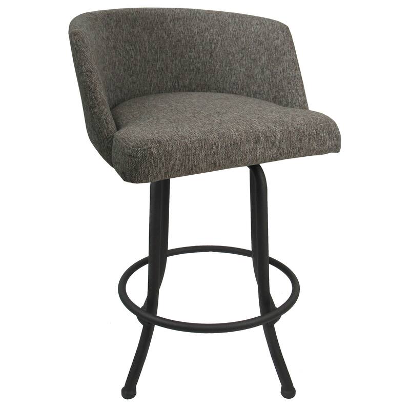 Swivel Counter 26", 30" Extra Tall 34" Metal Bar Stool - Joey - Mojave Grey - Grey - Extra Tall