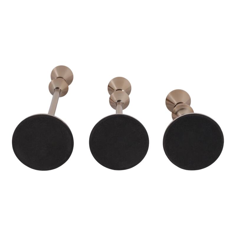 Metal Candle Sticks Sleek Modern Design Home Decor - 10/13/16" Bronze - 3.75" x 3.75" x 15.5"