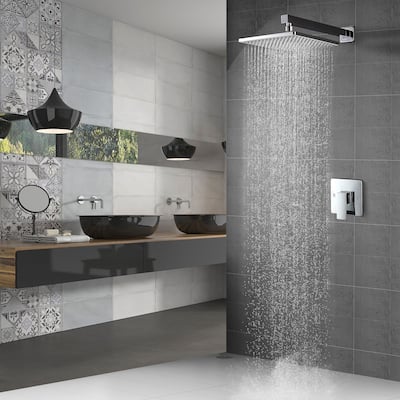 CLihome Single-Handle 1-Spray Square Shower Faucet - 9"
