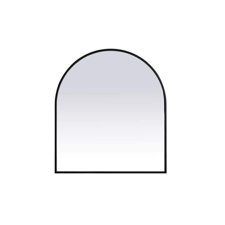 Indigo Home Metal Frame Arch Mirror 27x30 Inch