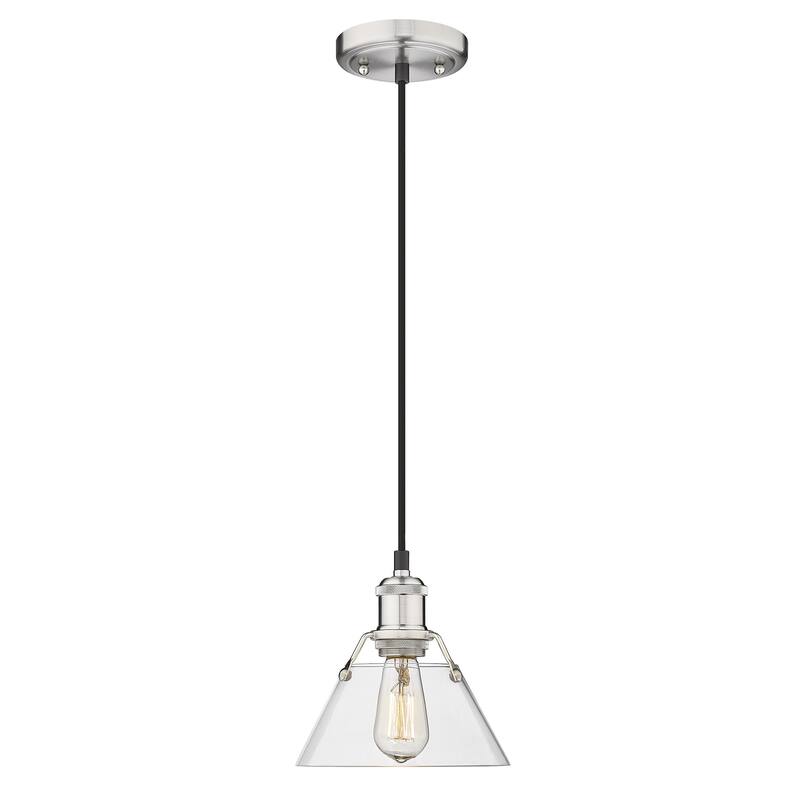 Orwell 1-Light Mini Pendant - Pewter with Clear Glass