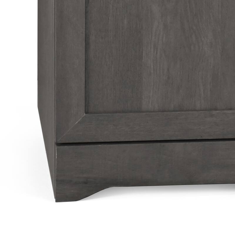 2-Door Wardrobe with Hanging Rods and Shelves - Spacious Bedroom Armoire Clothes Storage Cabinet, Folding Area and Hanging Area