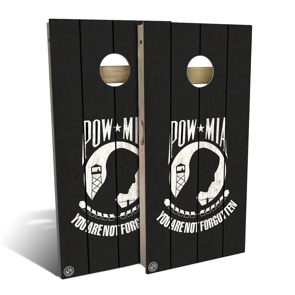 POW MIA Outdoor Cornhole Board Set