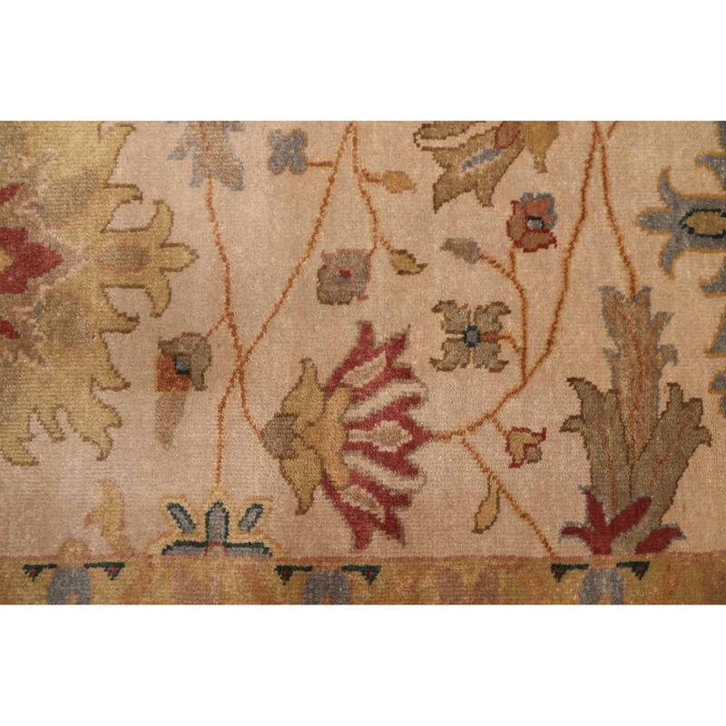 ECARPETGALLERY Hand-knotted Jules Serapi Beige, Ivory Wool Rug - 8'11 x 11'10
