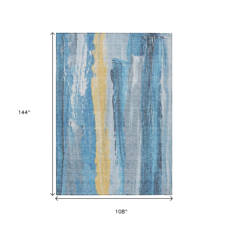 HomeRoots Abstract Transitional Rectangle Outdoor Rug