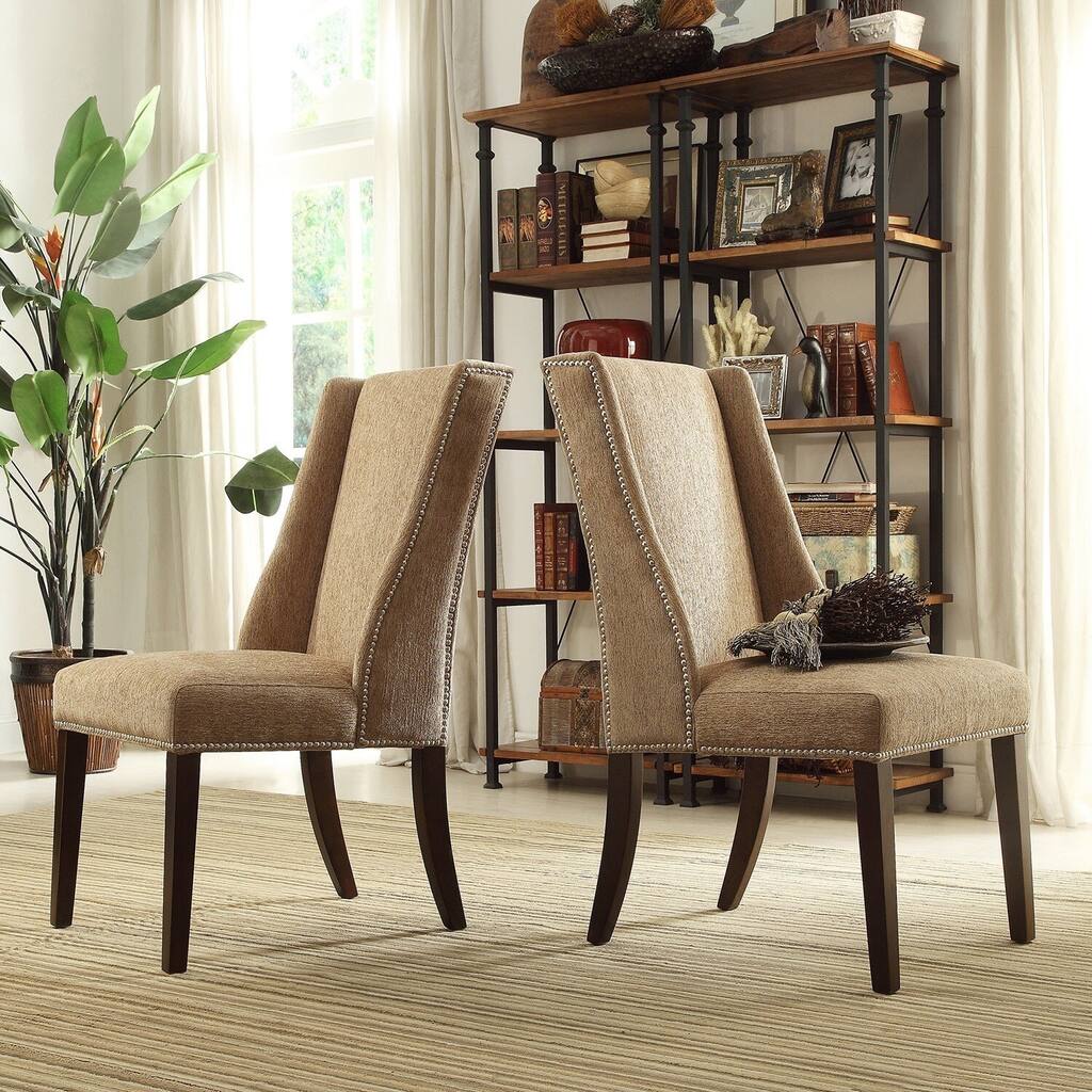Geneva Contemporary Wingback Chair (Set of 2) by iNSPIRE Q Bold