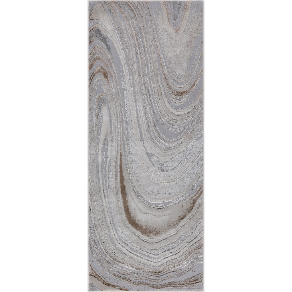 Nevada Collection Abstract Marble Area Rug