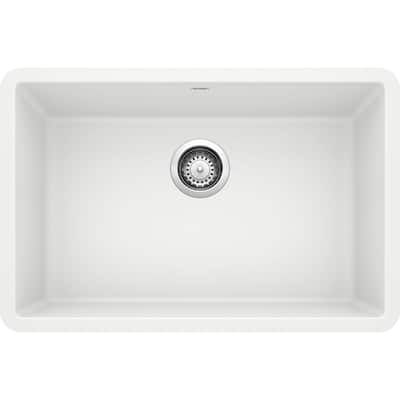 Blanco Precis SILGRANIT 27" Undermount Single Basin Kitchen Sink