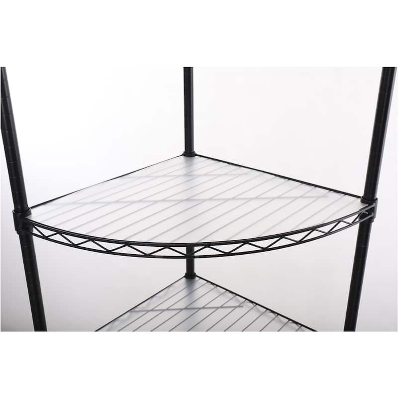 NSF 6 Tier Wire Shelf Rack Corner Storage for Bathroom,Kitchen,Garage