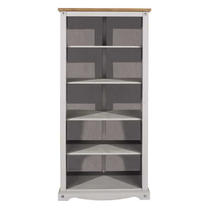 Wood Bookcase 5 Shelf Corona Collection | Furniture Dash