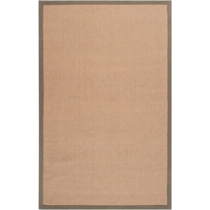 Handwoven Eco Natural Fiber Jute Cotton Bordered Casual Area Rug