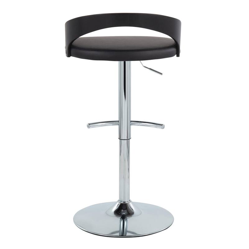 Carson Carrington Stavanger Adjustable Bar Stool with Rounded T Footrest (Set of 2)