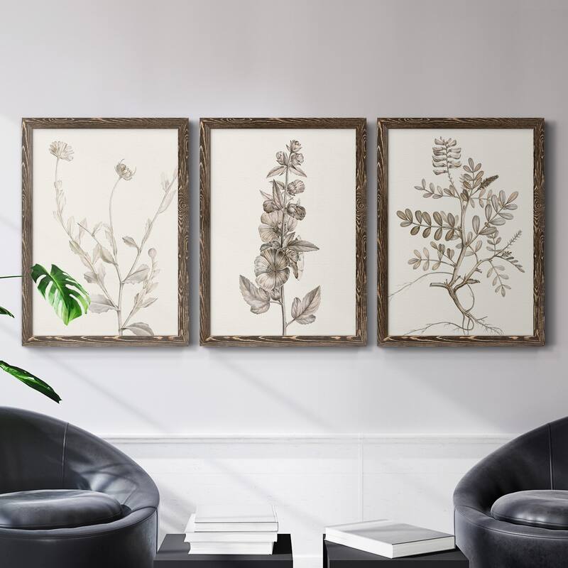 Neutral Botanical Study IV-Premium Framed Canvas - Ready to Hang - Multi-Color