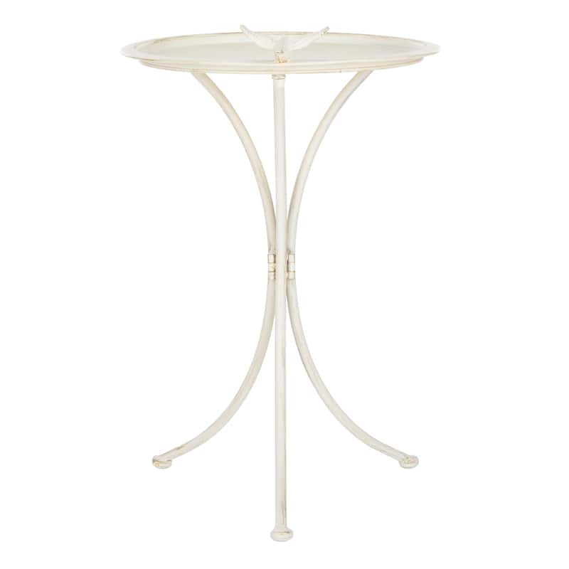 SAFAVIEH Jackeline Iron Outdoor Bird Bath - 21 In. W x 19 In. D x 29 In. H - 21Wx19Dx29H