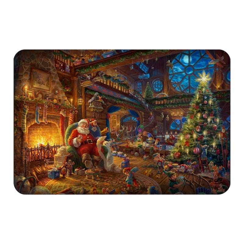 Thomas Kinkade Santa's Workshop Anti-Fatigue Kitchen Mat - 20" x 30"