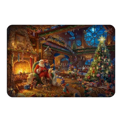 Thomas Kinkade Santa's Workshop Anti-Fatigue Kitchen Mat - 20" x 30"